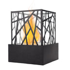 Portable Abstract Design Fire Pit Bowl
