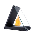 Triangular Glass Tabletop Fireplace