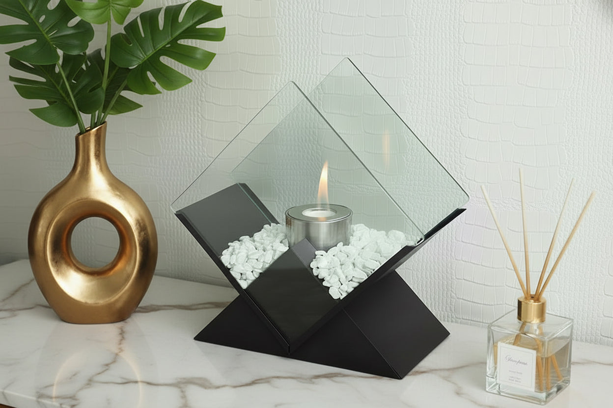 Portable Diamond design Tabletop Fireplace