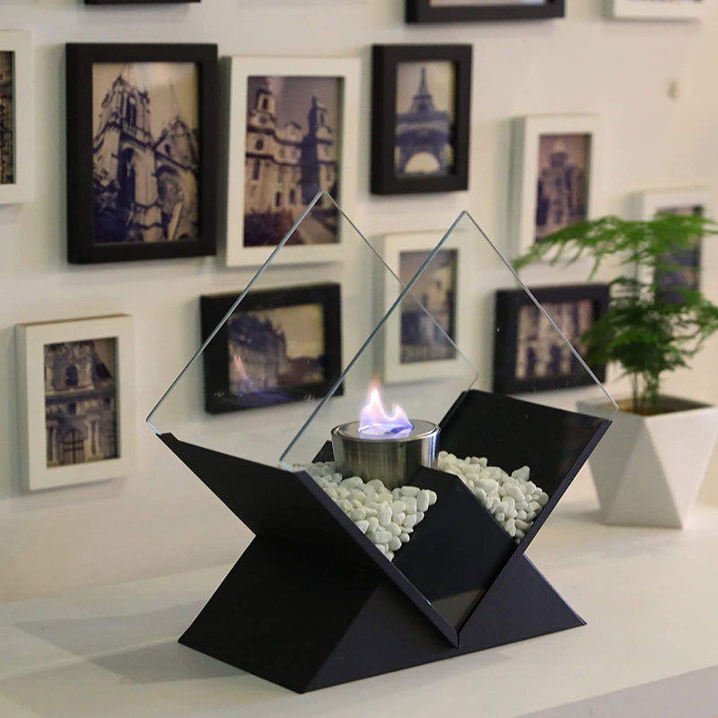 Portable Diamond design Tabletop Fireplace
