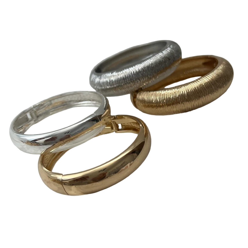 18K Gold Plated Wide Face Design Bracelet