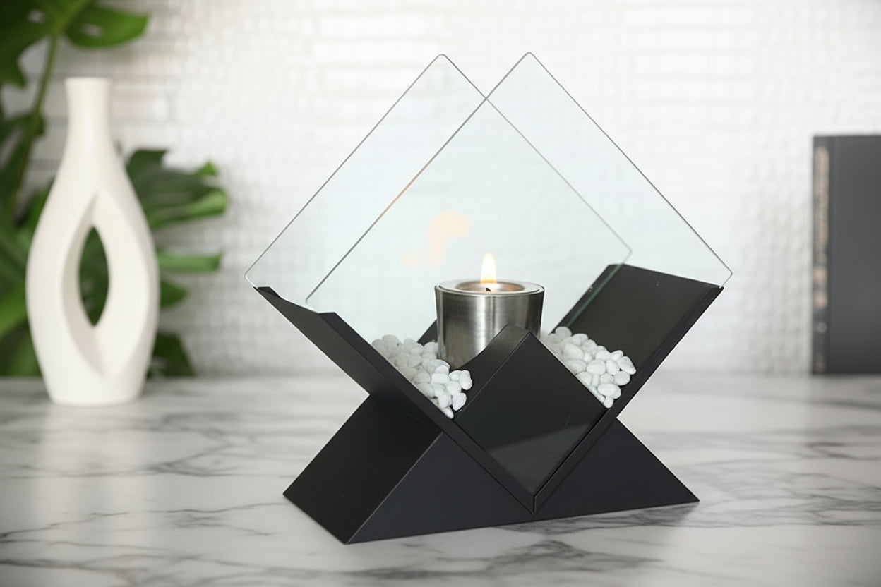 Portable Diamond design Tabletop Fireplace