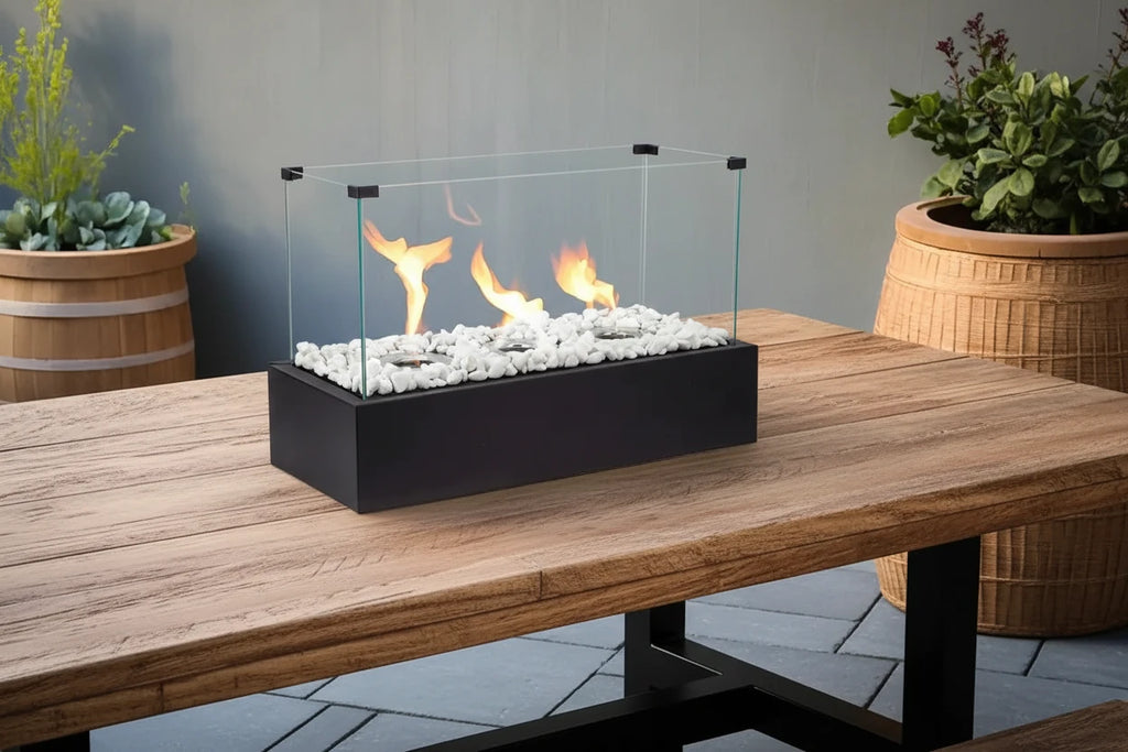 Rectangular Large Tabletop Fire Pit