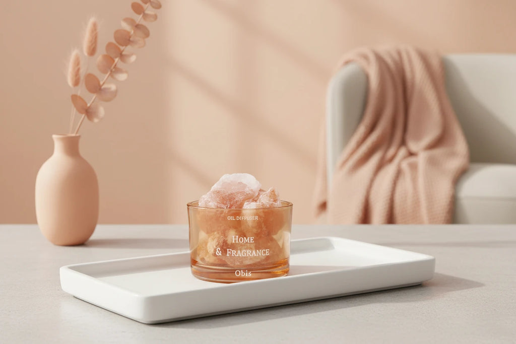 Essential Oil Natural Crystal Wood Base Diffuser