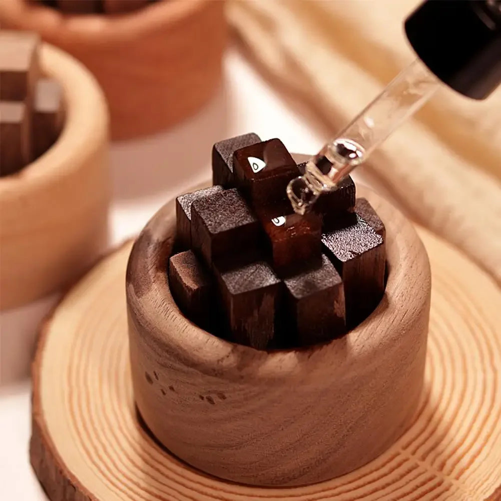 Wooden Essential Oil Diffuser With Diffuser Rods