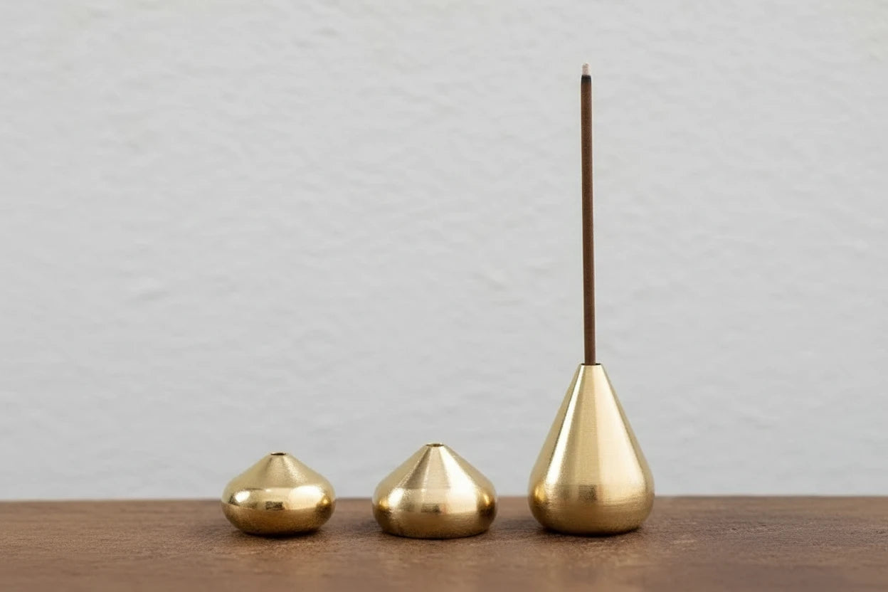 Gold Plated Copper Incense Holder
