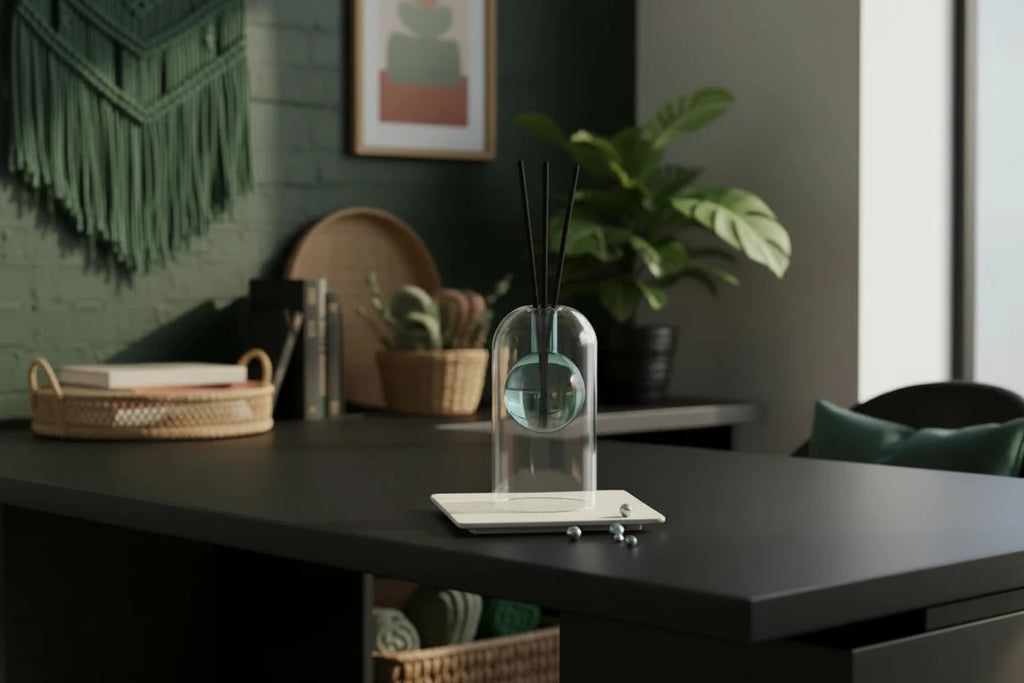 Glass Oil Diffuser with Diffuser Sticks