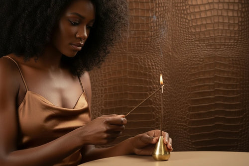 Gold Plated Copper Incense Holder