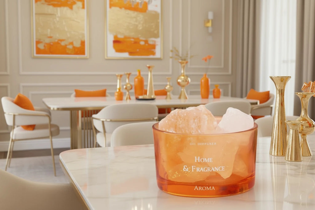 Essential Oil Natural Crystal Wood Base Diffuser