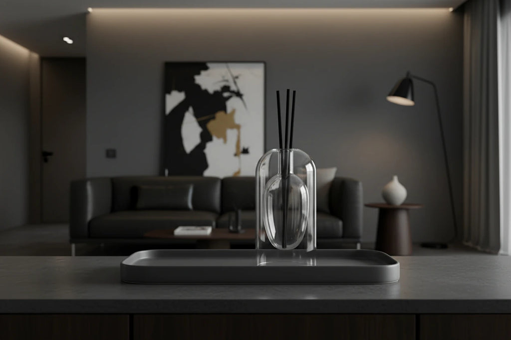 Glass Oil Diffuser with Diffuser Sticks