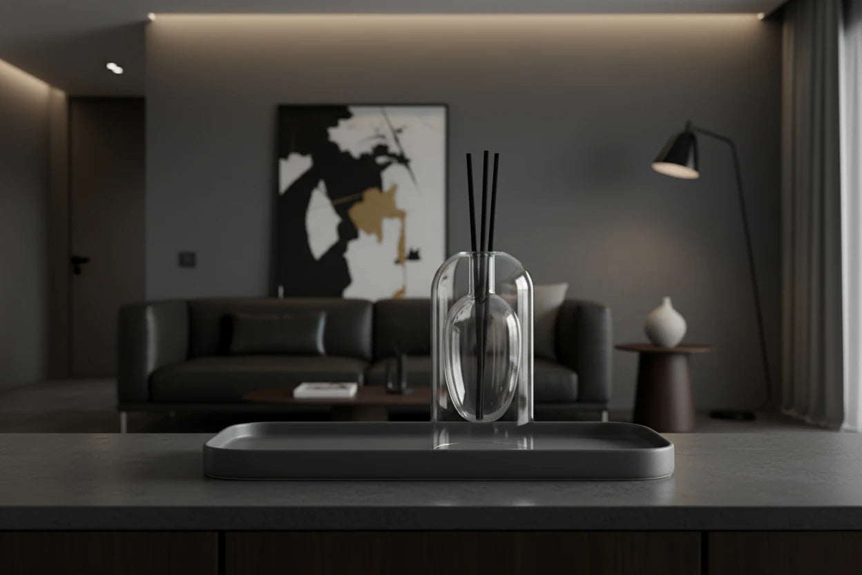 Glass Oil Diffuser with Diffuser Sticks